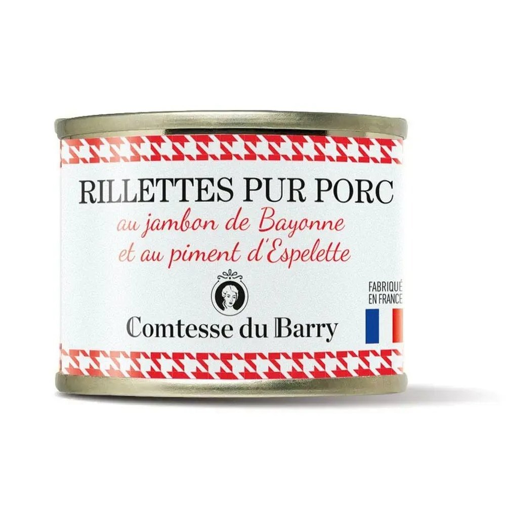 Rillettes de porc au piment d'Espelette et jambon de Bayonne — 70 g — Comtesse du Barry