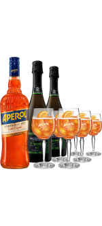 Pack Aperol 6 verres + Prosecco Millesimato bio
