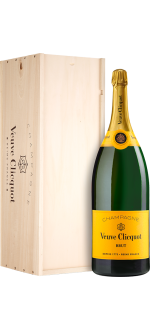 Veuve Clicquot Brut Carte Jaune, mathusalem caisse bois